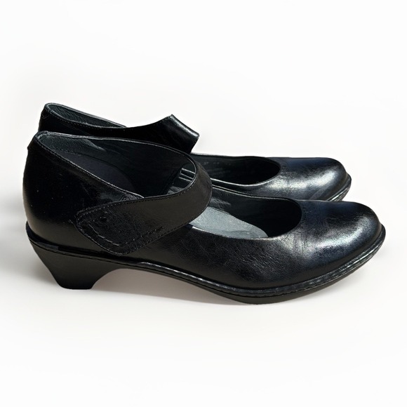 Dansko Shoes - Dansko Bess Mary Jane Black Leather Comfort Shoes Womens 37